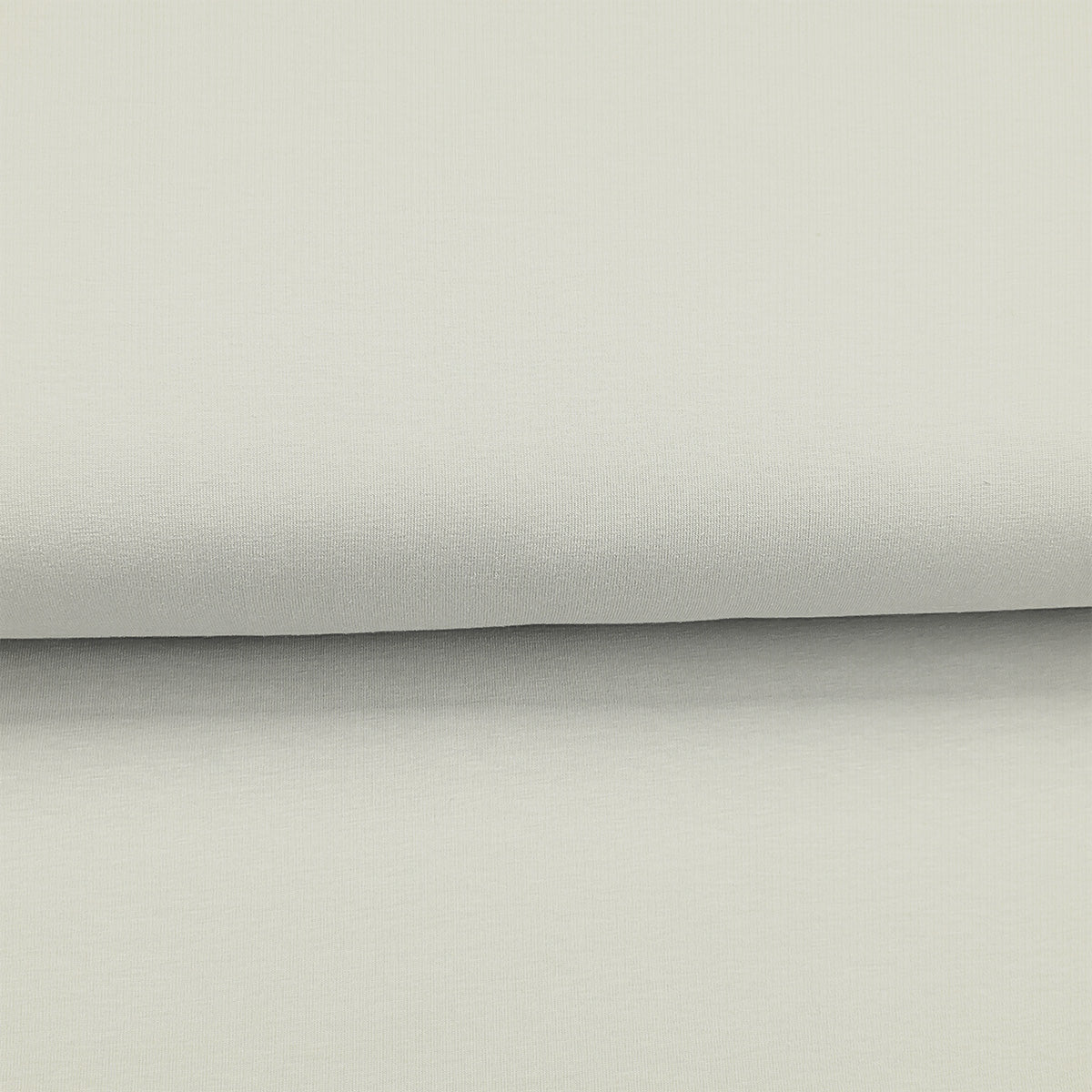 Écru - Jersey côtelé uni