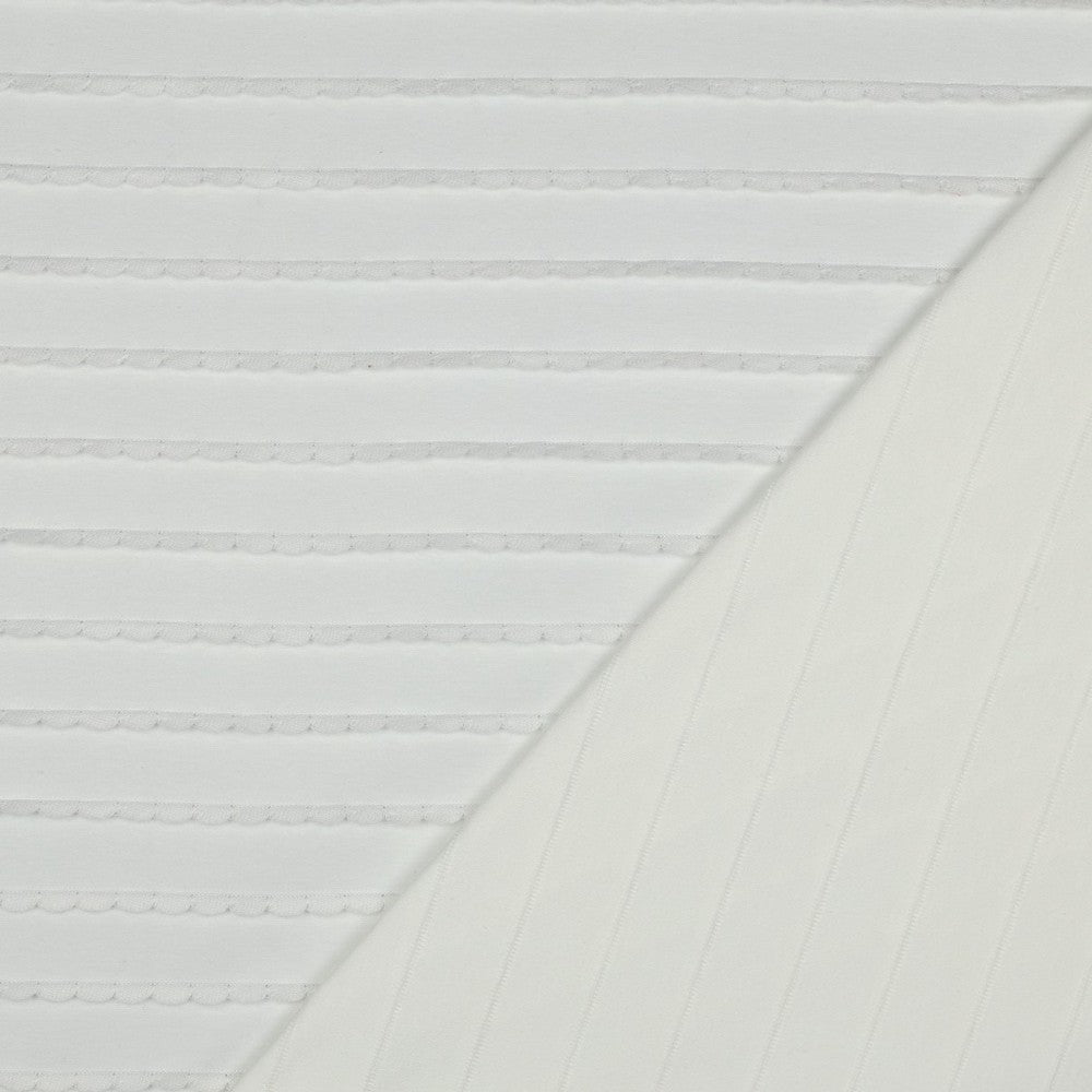 Blanc - Jersey dentelle