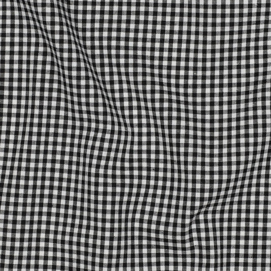 Noir - Popeline à carreaux 2,7mm
