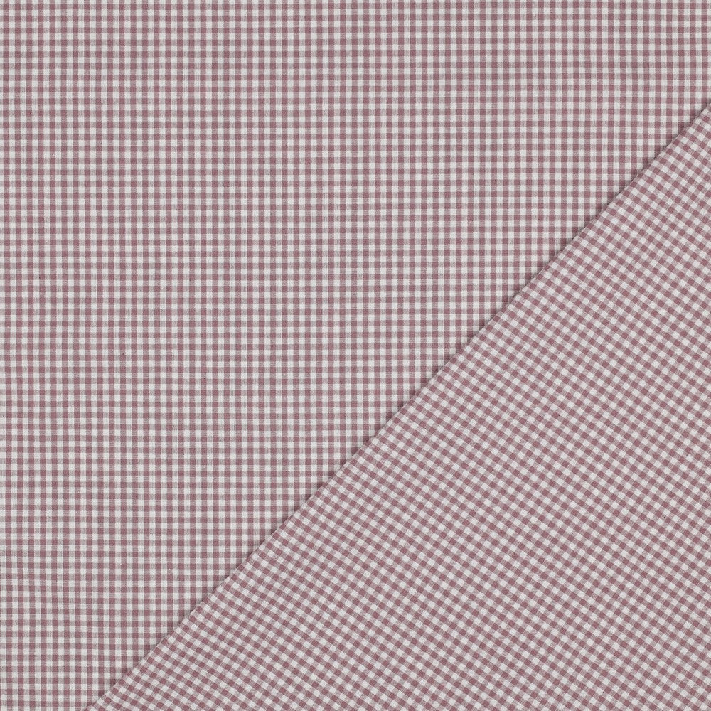 Pink - 2.7mm Check Poplin