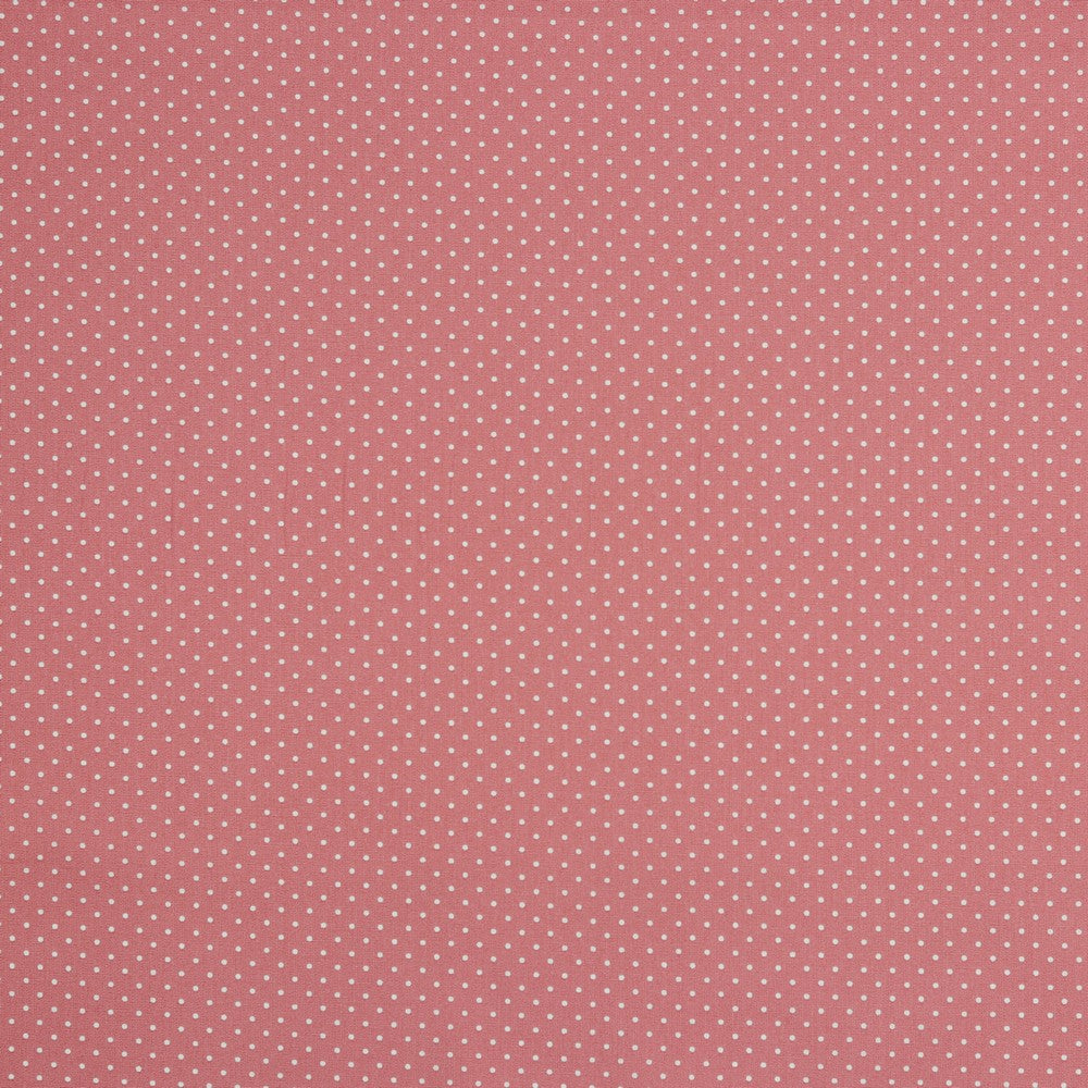 Small coral dots - Printed poplin