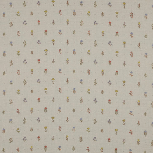 Minis fleurs - Mousseline de coton biologique
