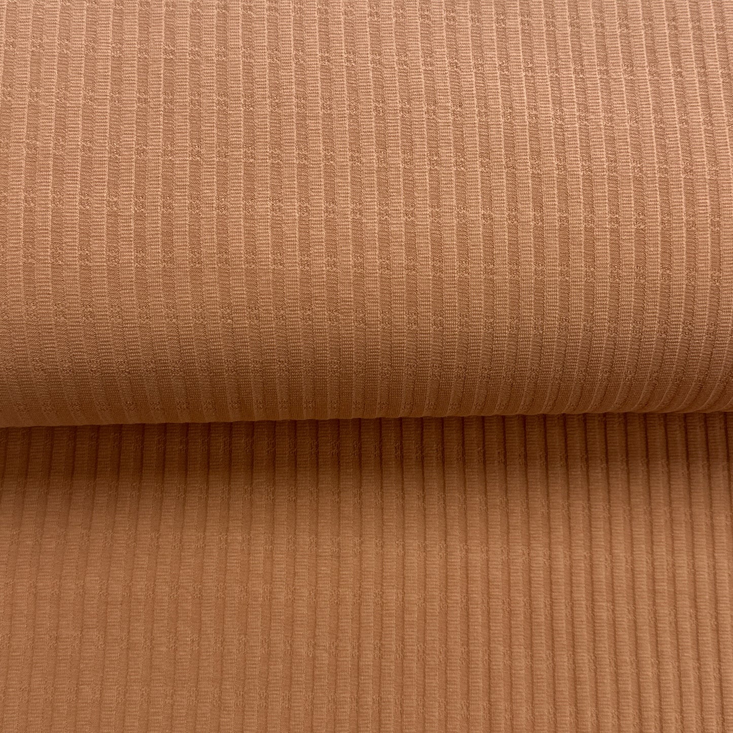 Camel - Jacquard jersey côtelé