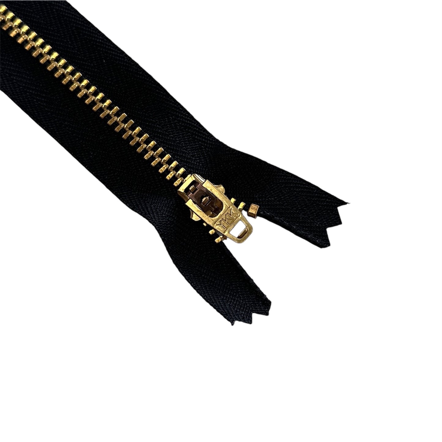 Fermeture à glissière à bout fermé 28 cm (11”) - Noir et or