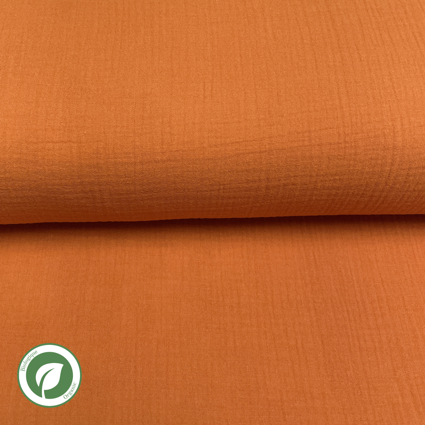 Brick - Organic double gauze cotton muslin