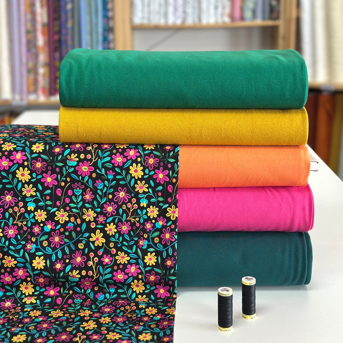 Mini floral embroidered - NON NON OUI - Printed jersey