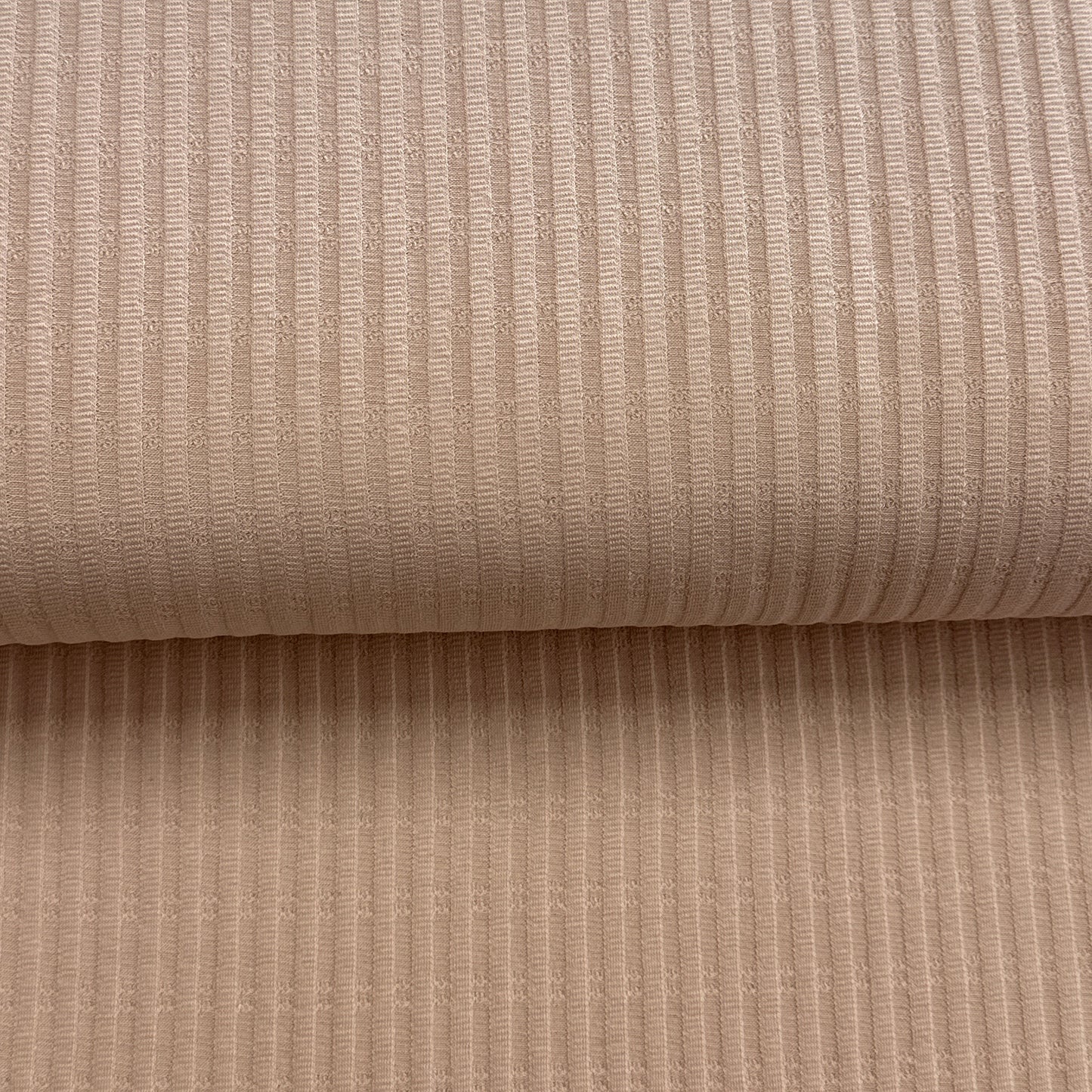 Beige - Jacquard jersey côtelé