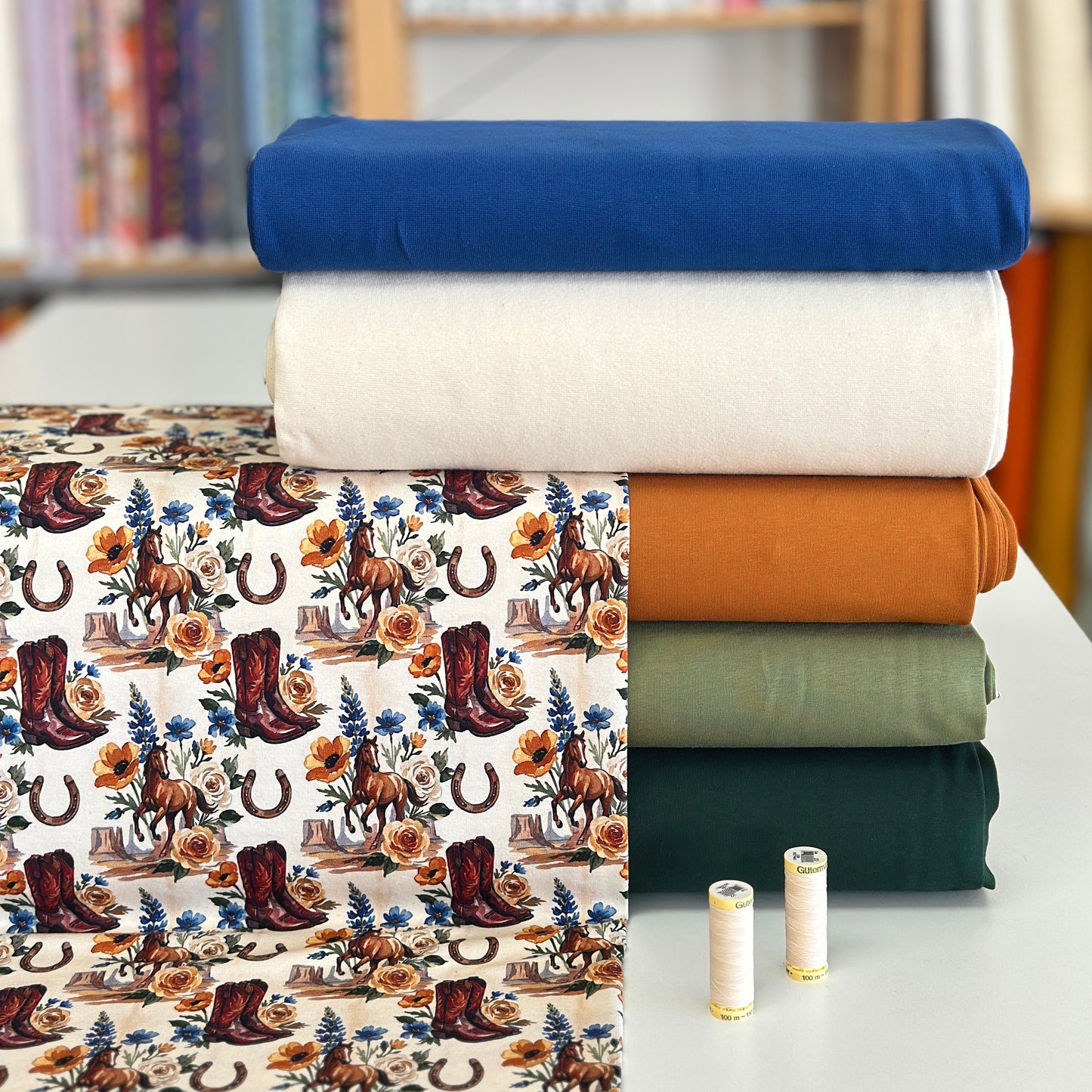 Scène cowboy - NON NON OUI - Jersey imprimé