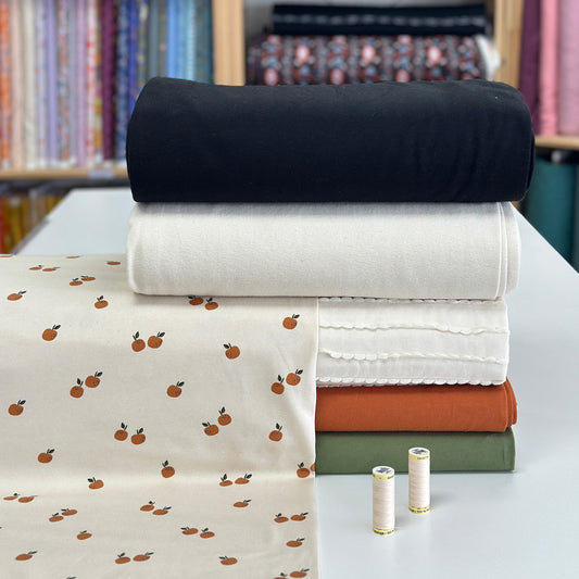 Minis clémentines - Jersey imprimé biologique