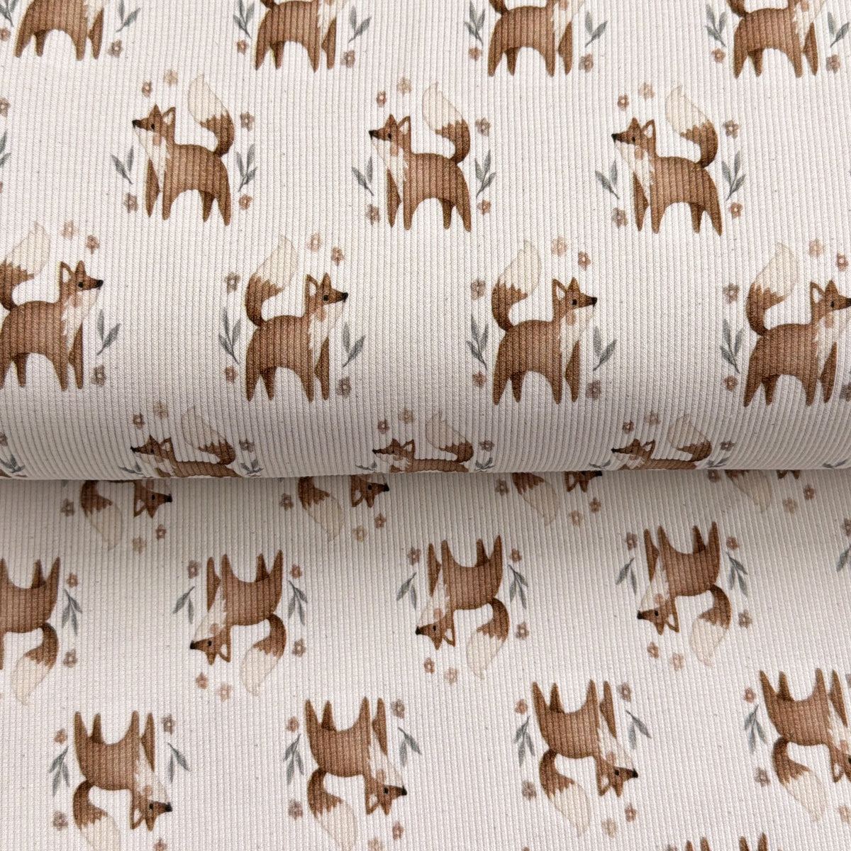 Fox - Printed Ribbed Jersey