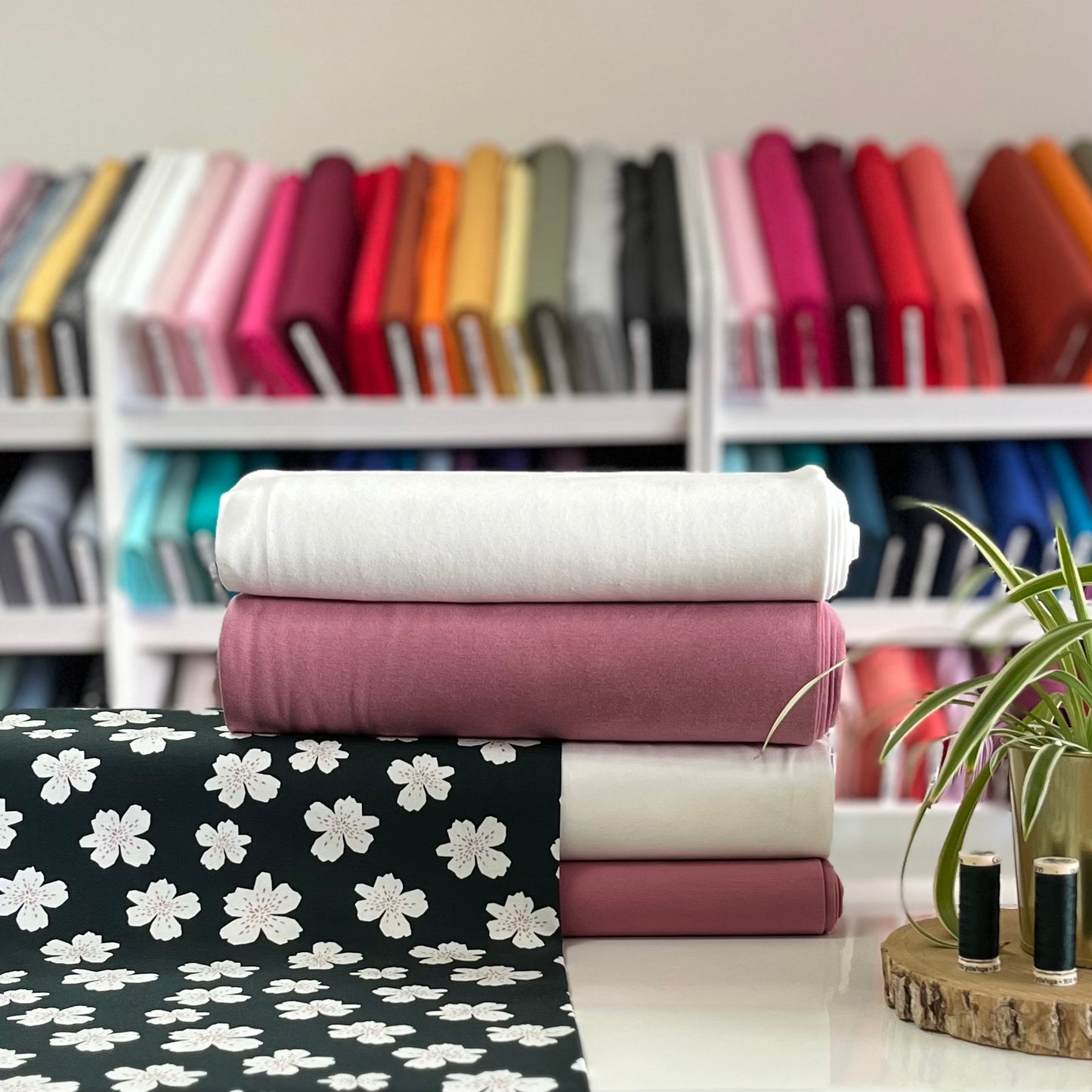 Fleurs vert - NON NON OUI - Jersey imprimé