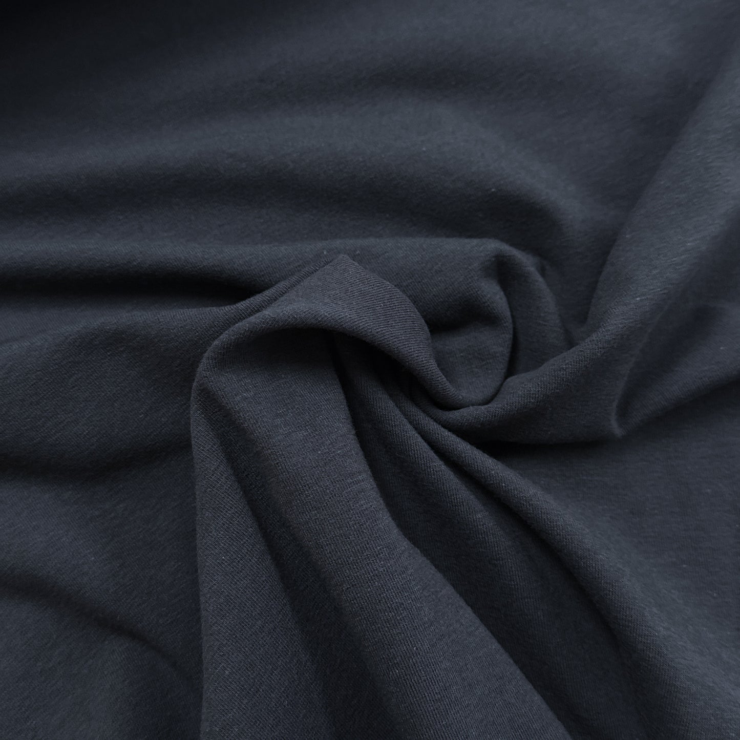 Deep grey - solid organic cotton jersey