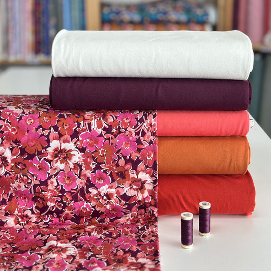 Fantastiques rouge - Jersey imprimé digital