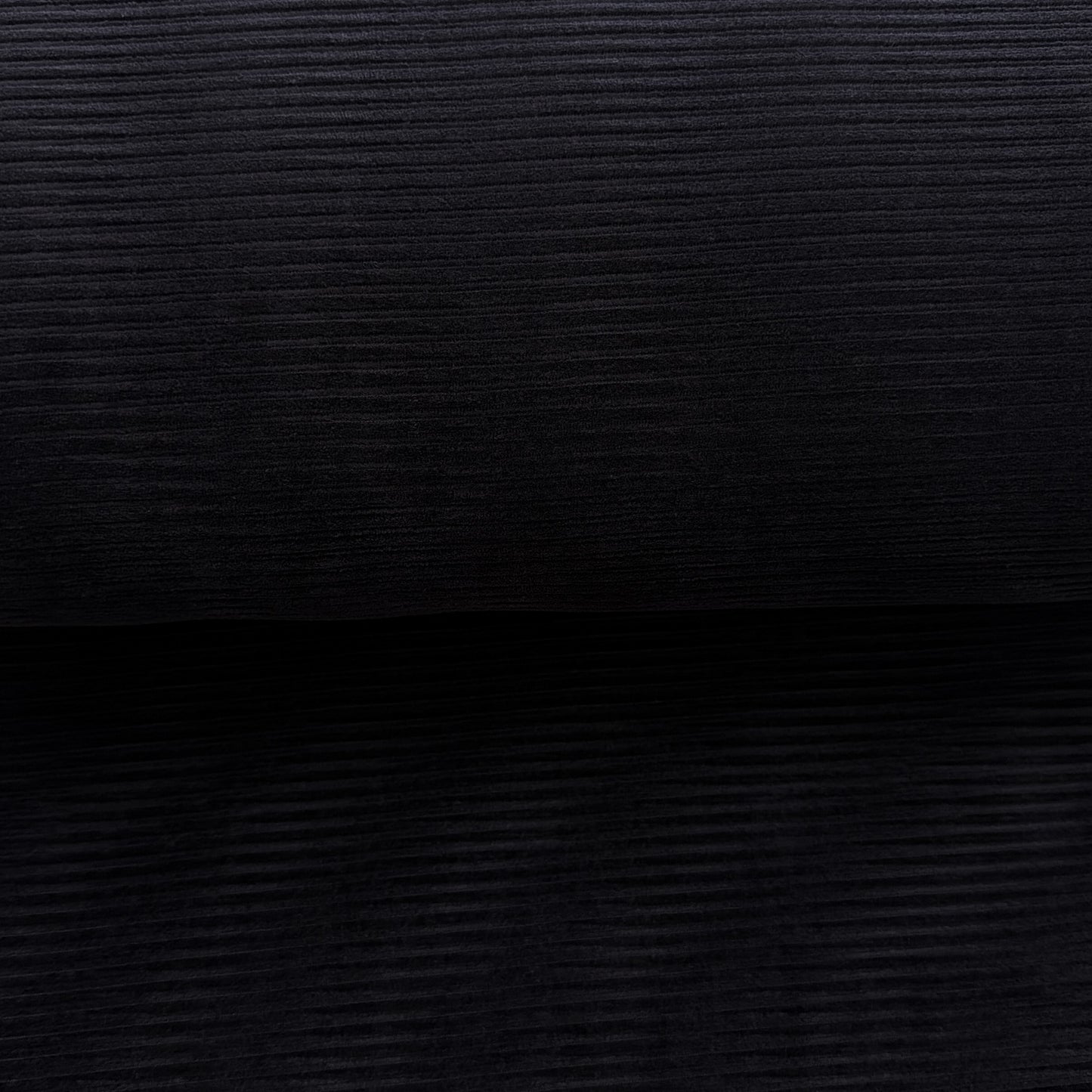 Noir - Jersey velours côtelé
