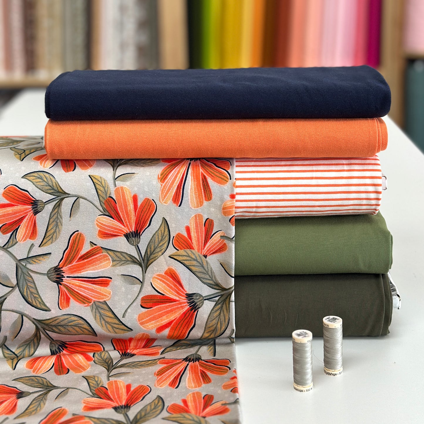 PRE-ORDER - Fleurissantes - NON NON OUI - Printed Jersey