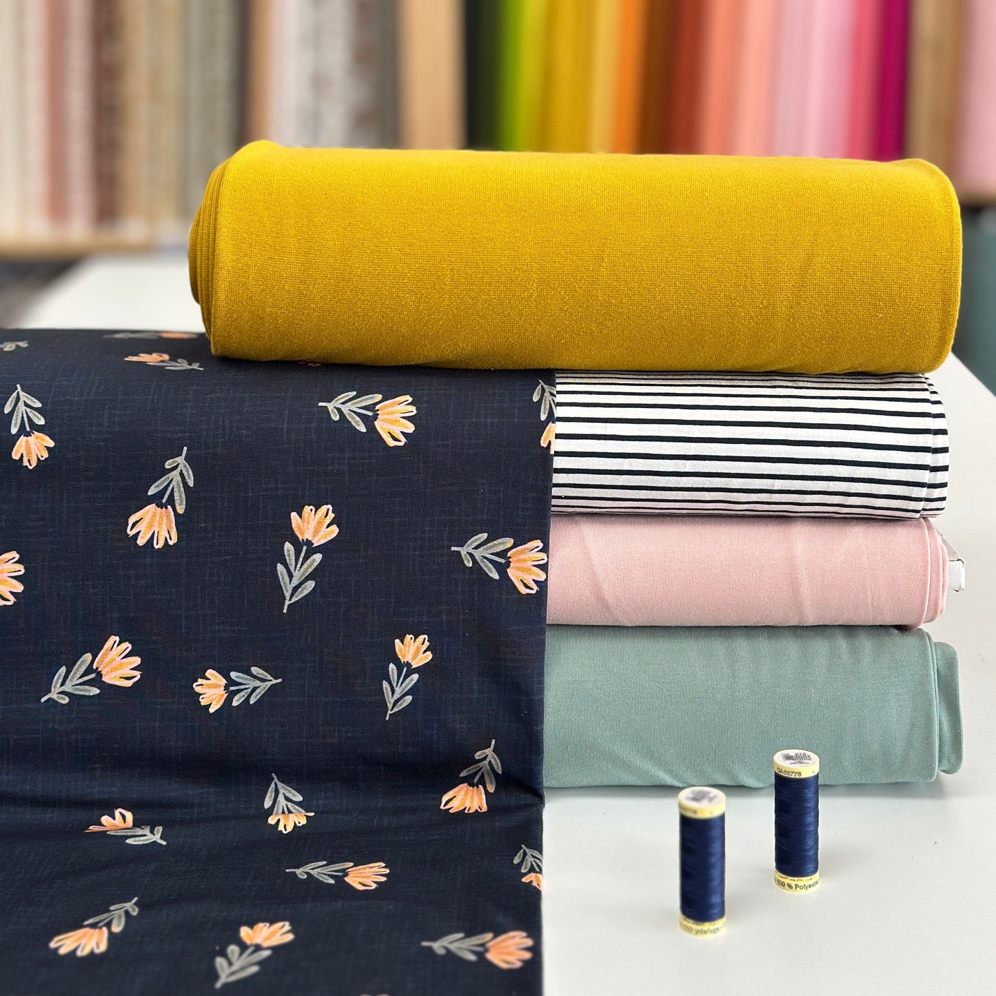 PRE-ORDER - Delicate blue - NON NON OUI - Printed jersey