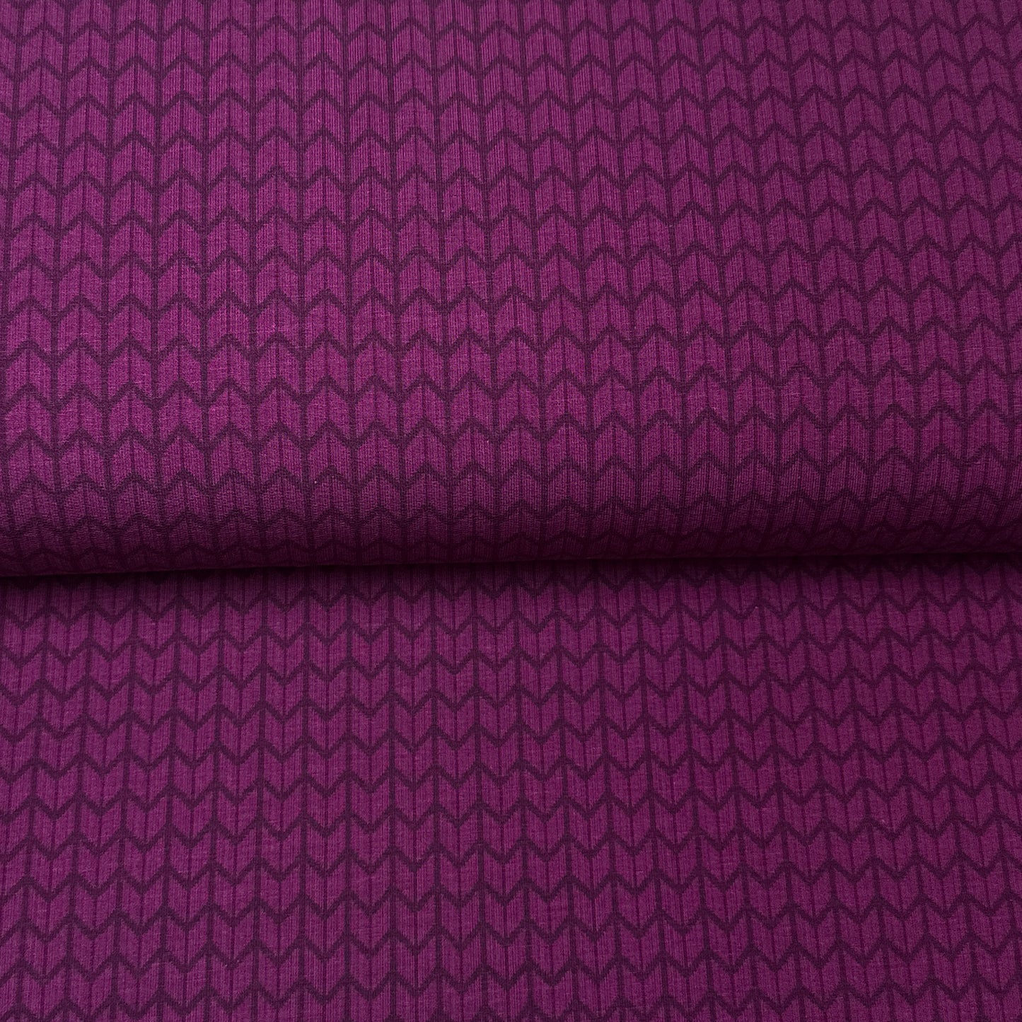 Fin de rouleau 26 cm - Cozy mauve - French Terry imprimé