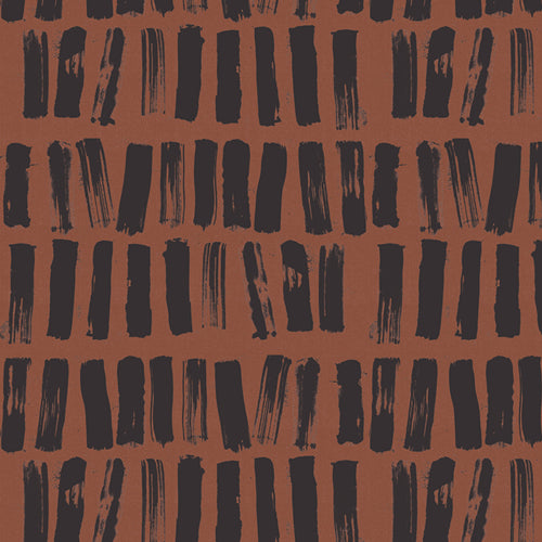 Lignes parallèles terra - Art Gallery - Coton imprimé