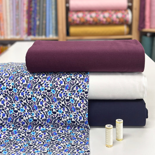 Finesse écru - French Terry imprimé digital