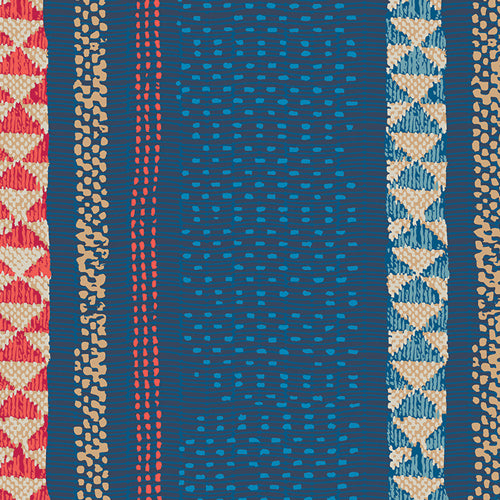 Fin de rouleau 83 cm - Lac des sentiers tissés - Art Gallery - Canevas imprimé