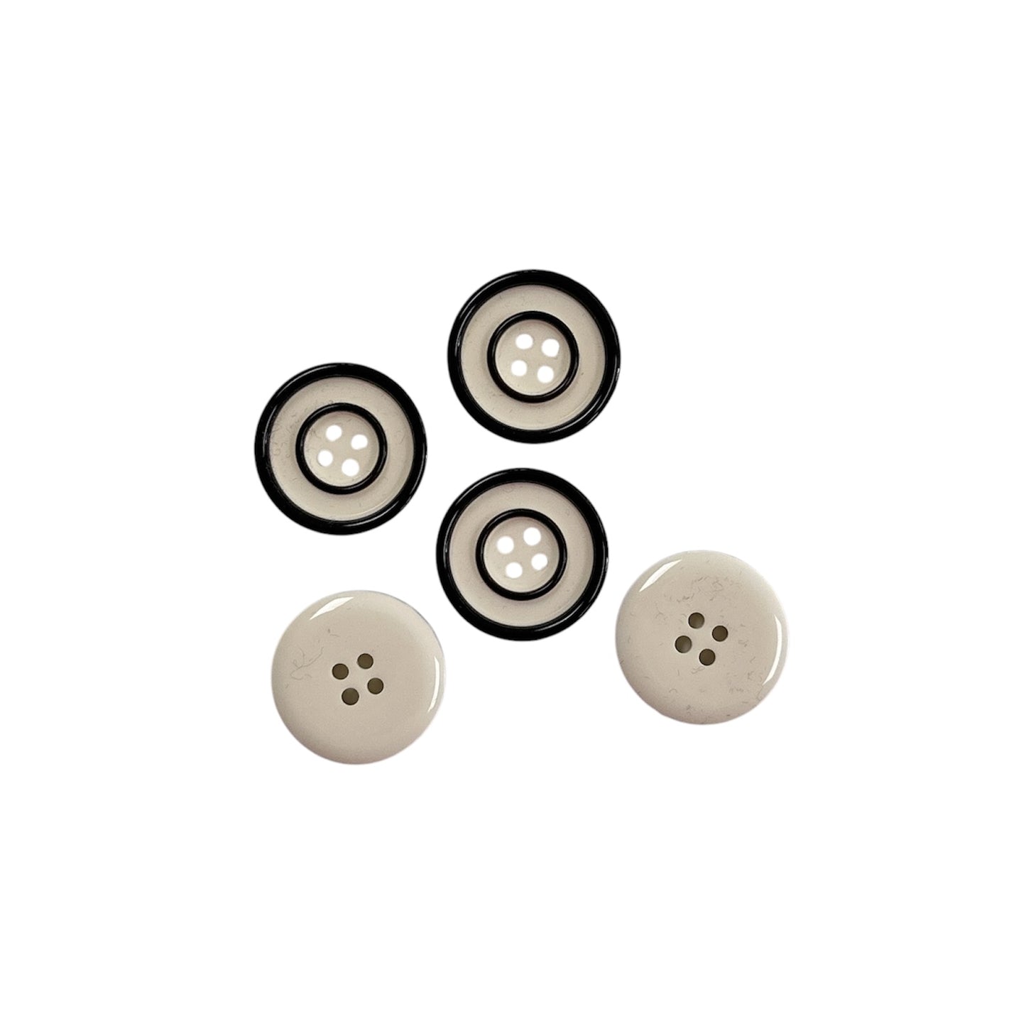 Button - Black and White