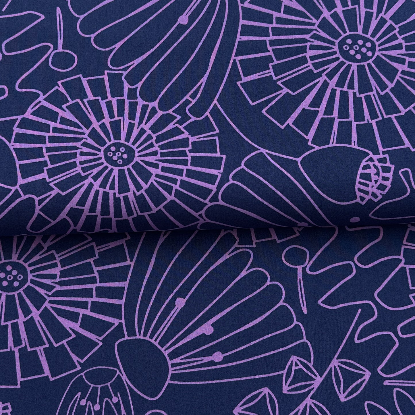 End of roll 80 cm - Eden marine - Nerida Hansen - Fine cotton poplin