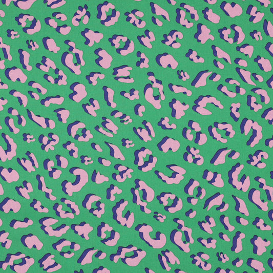 Léopard vert - Coton enduit