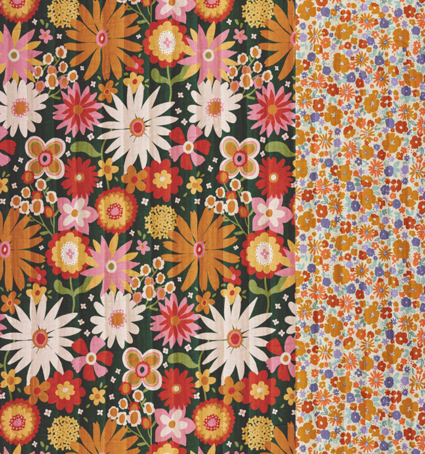 Childhood - Coton matelassé vertical réversible