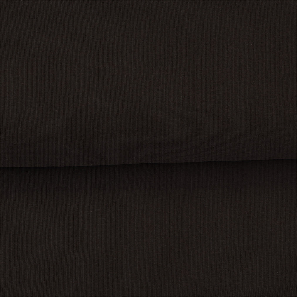Brun foncé - Jersey uni biologique