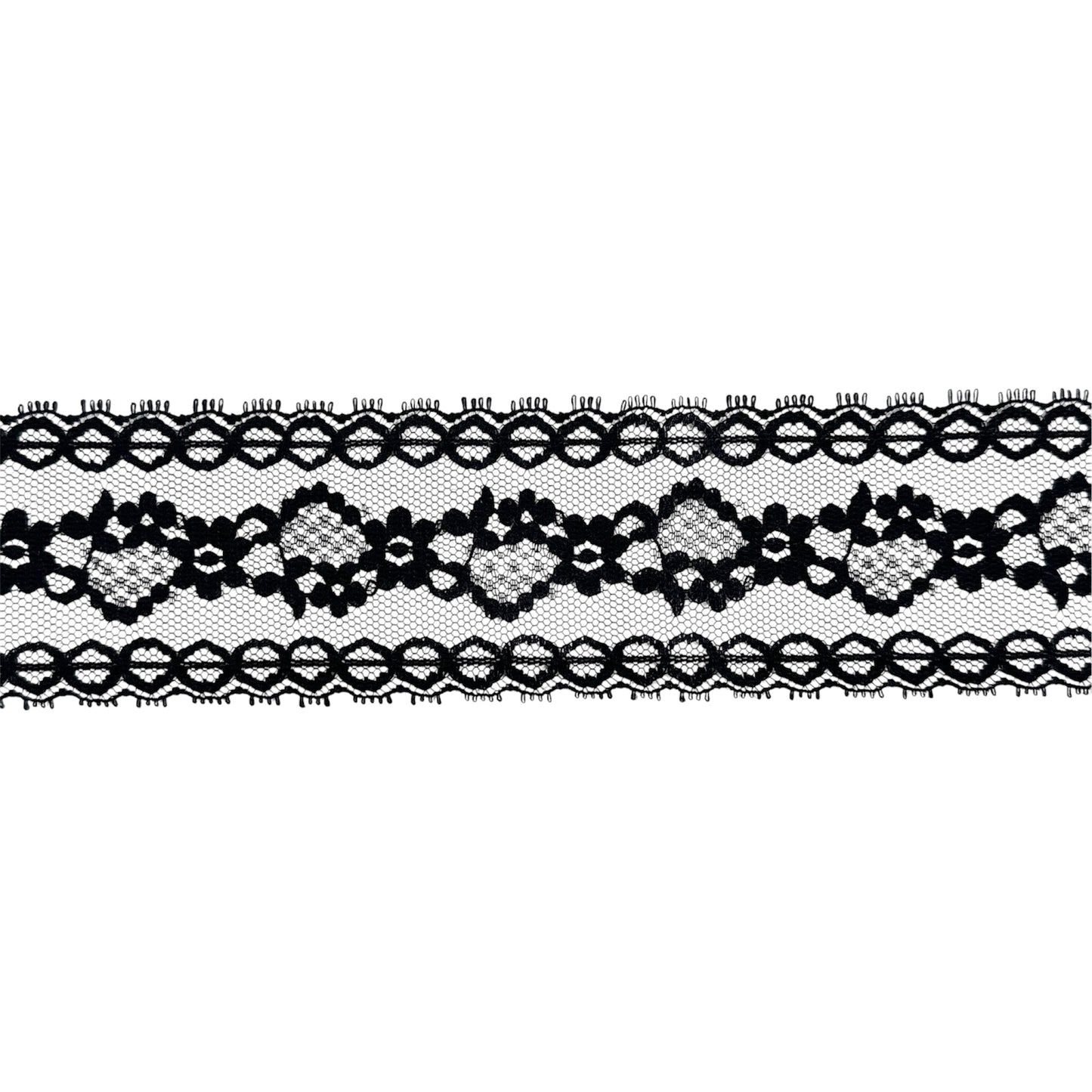 Black - Decorative lace 48 mm
