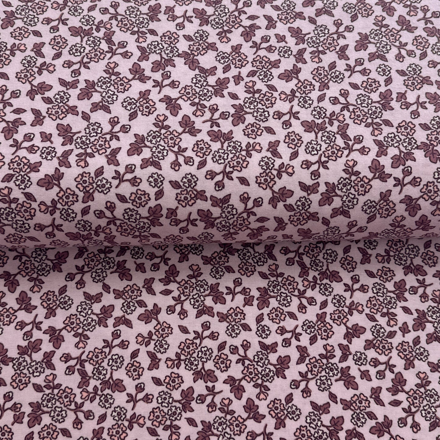 Fleurs rose pâle - Flanelle