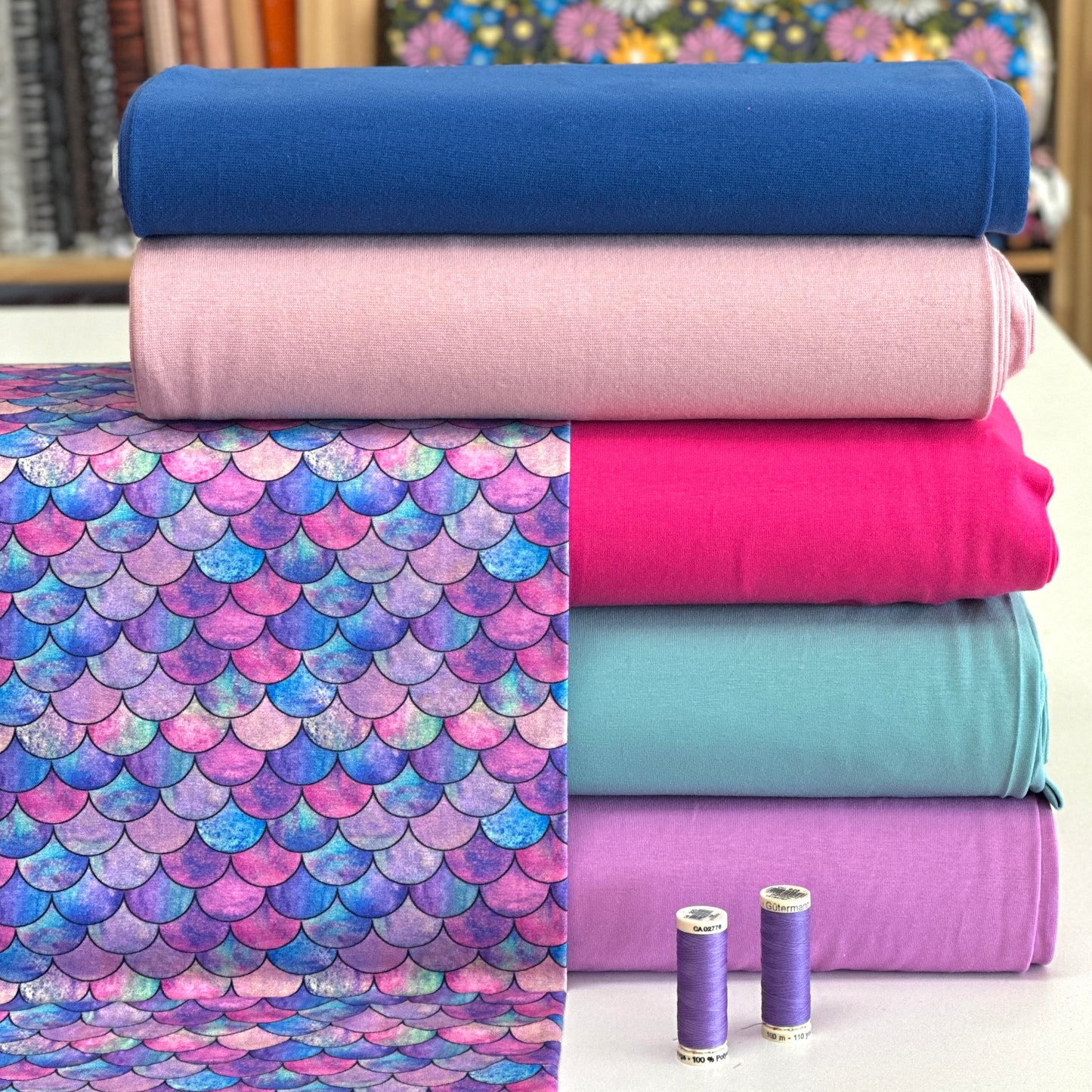 Écailles de sirène - Jersey imprimé digital