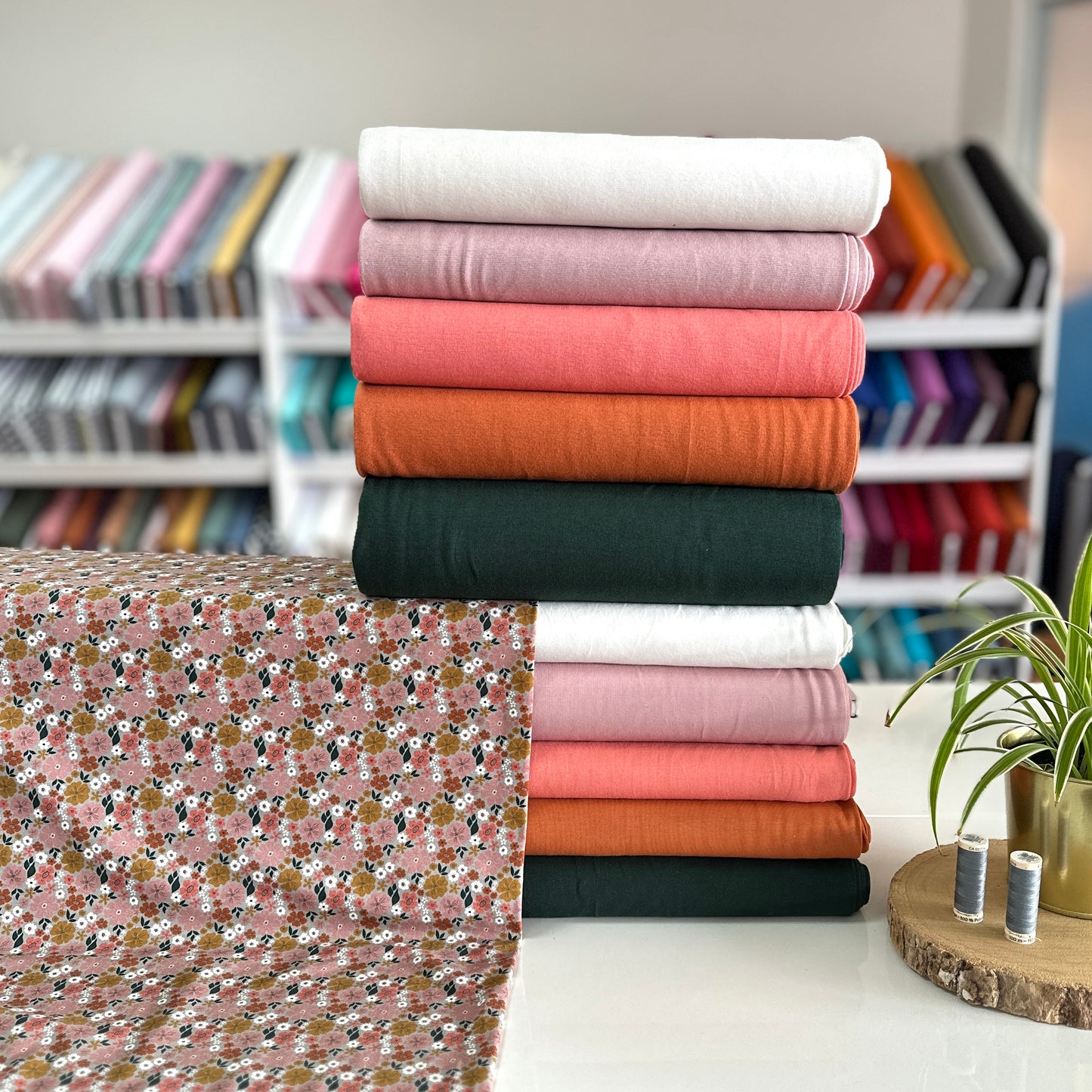 Multi flower gray - NON NON OUI - Printed jersey