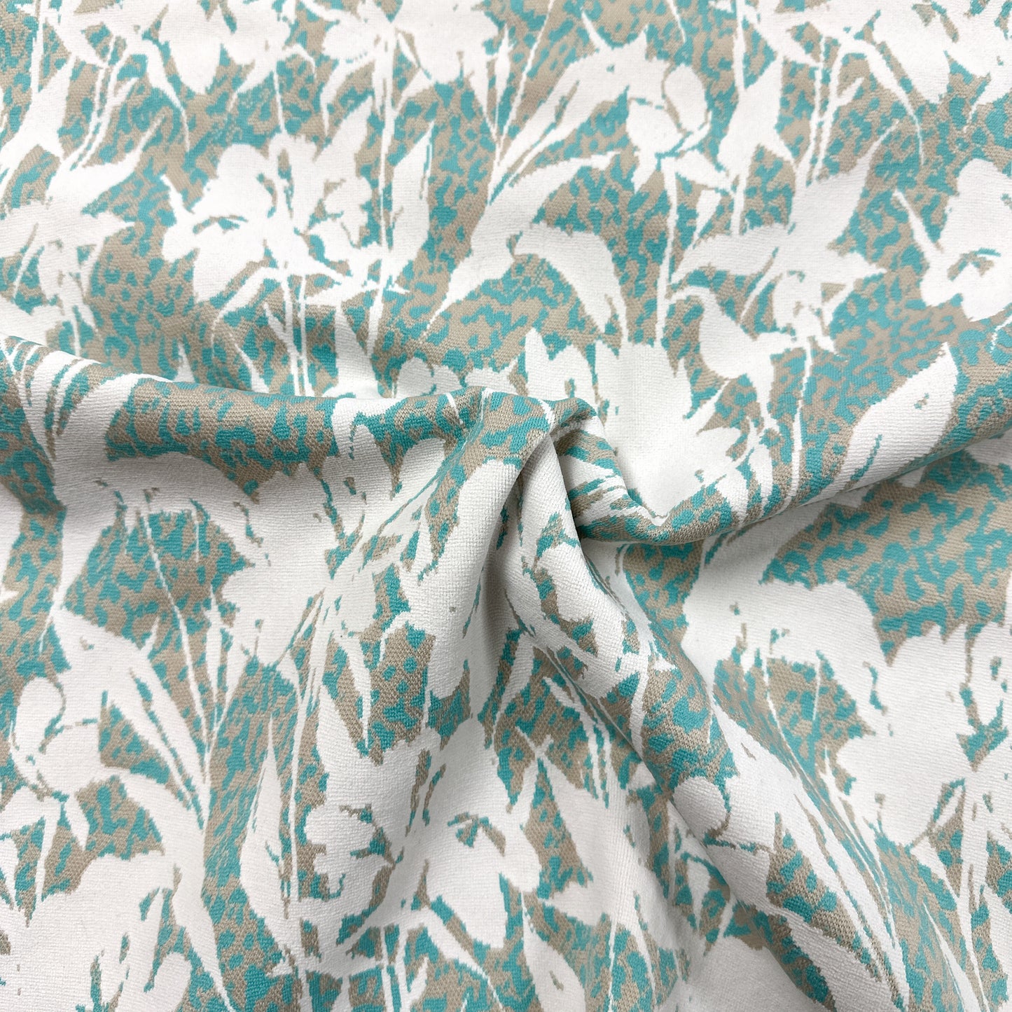 Turquoise - Stretch jacquard