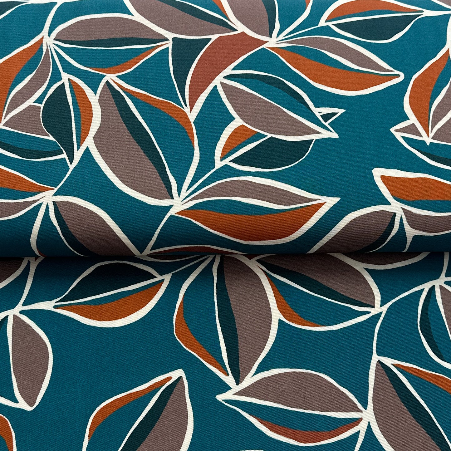 End of roll 47 cm - Petrol sheets - ECOVERO™ Viscose