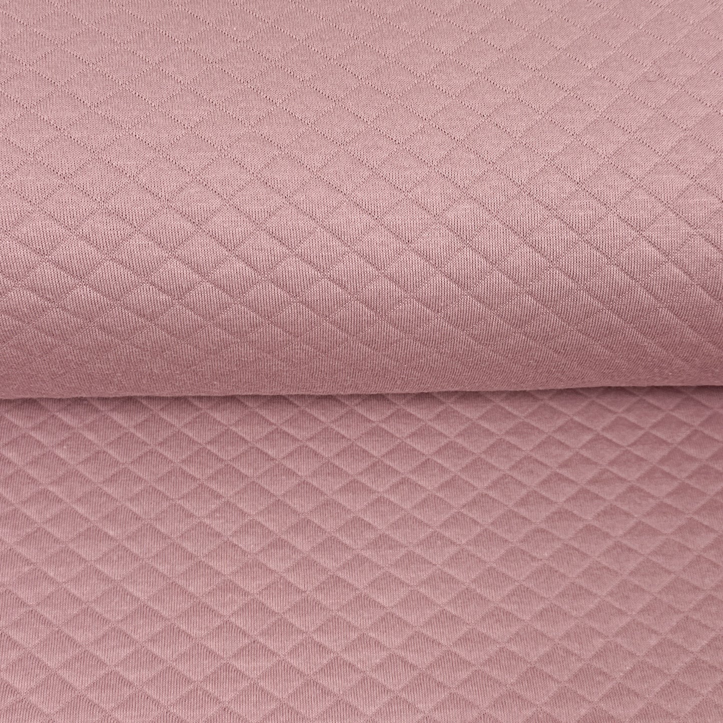 Fin de rouleau 62 cm - Bois de rose - Tricot matelassé uni