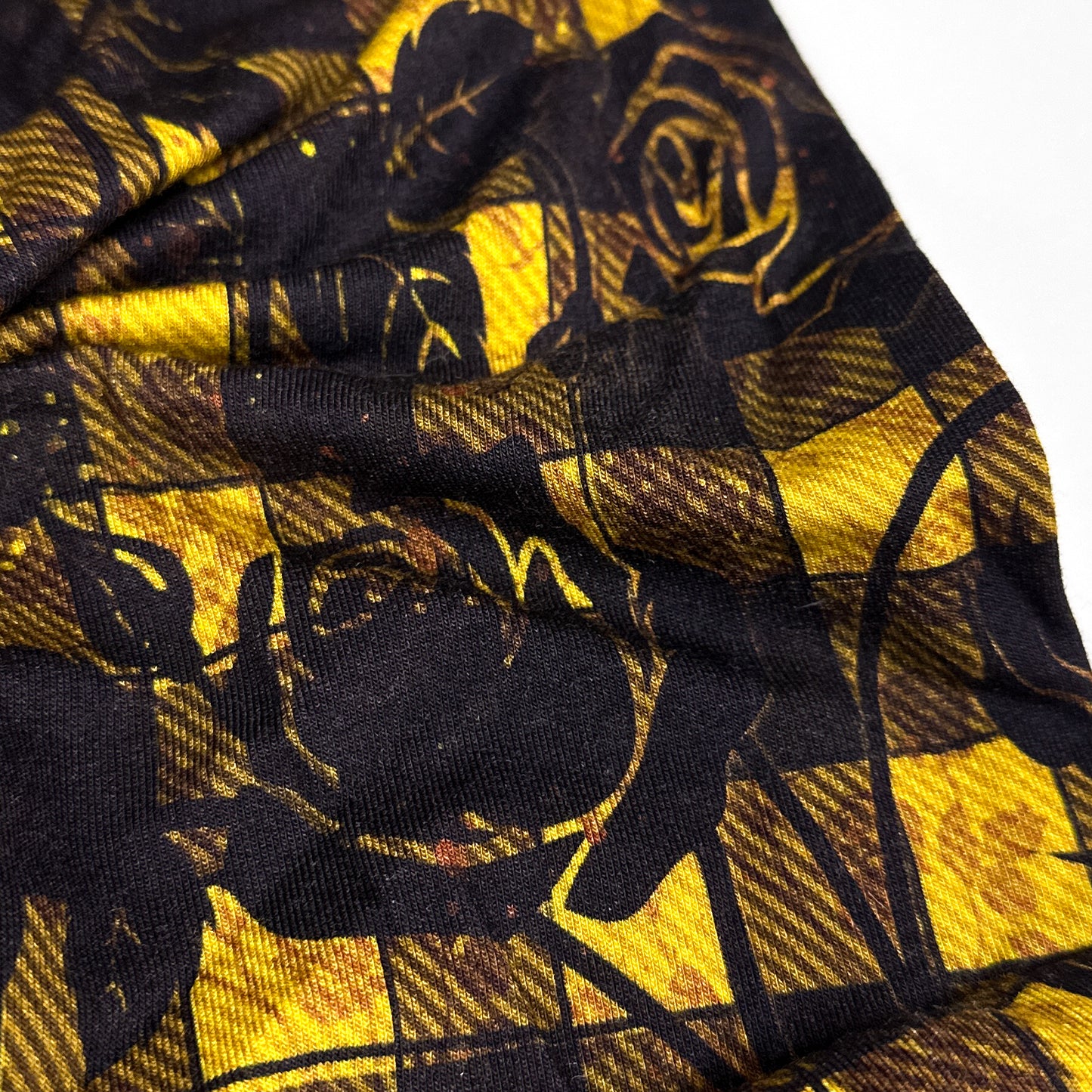 Carreaux jaune - French Terry bambou