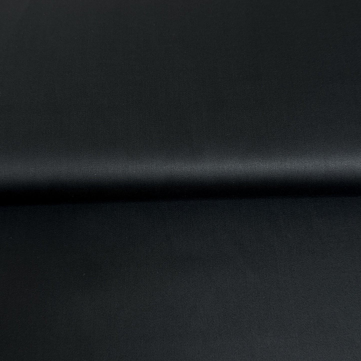 Black - Plain cotton satin