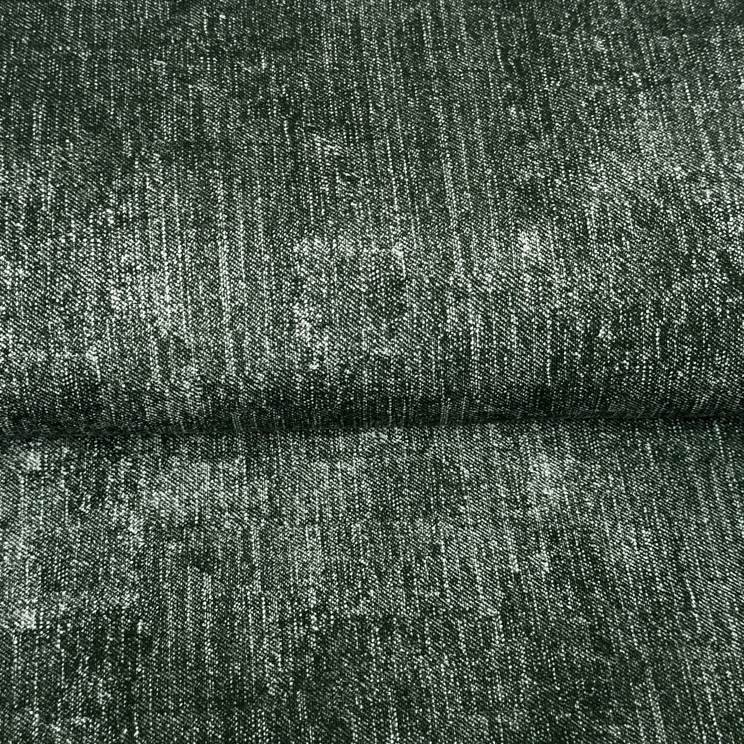 Look denim vert - French Terry imprimé