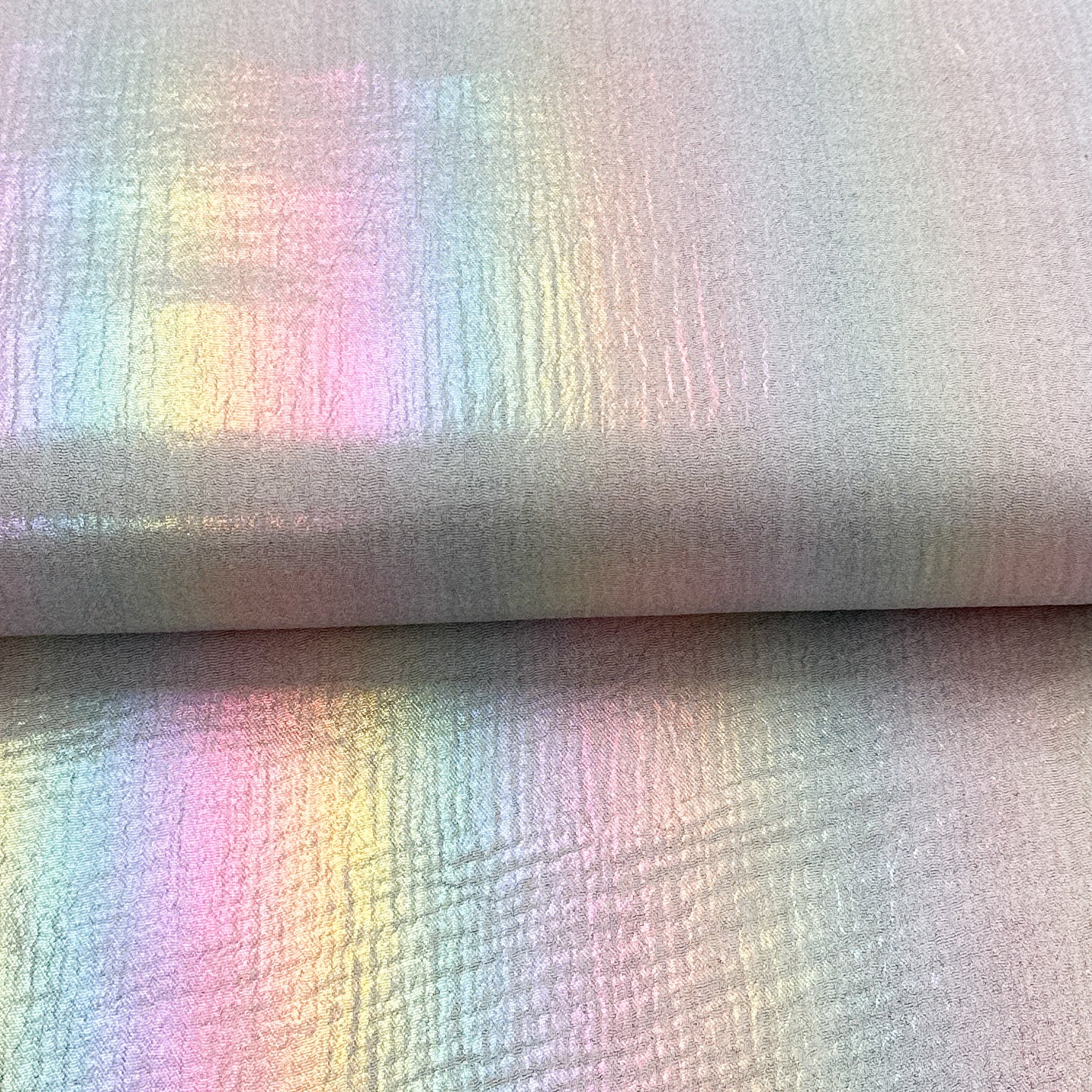 Finishing roll 132 cm - Shiny - Metallic effect cotton muslin
