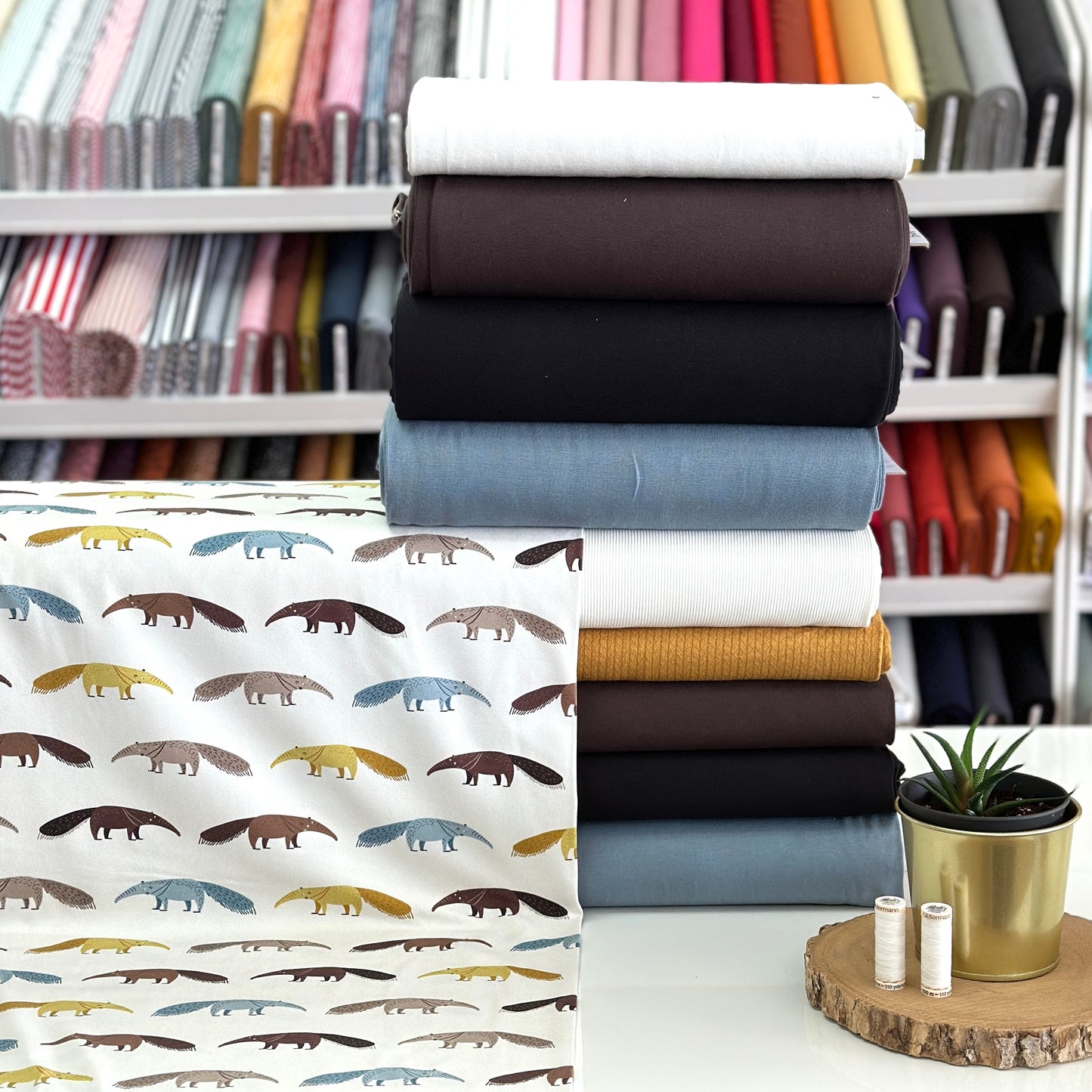 Retro Green - NON NON OUI - Printed Jersey