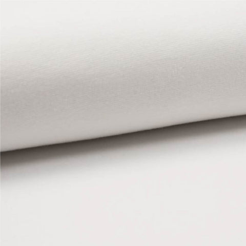 Blanc (Léger défaut) 100 cm - Bord côte (ribbing) biologique