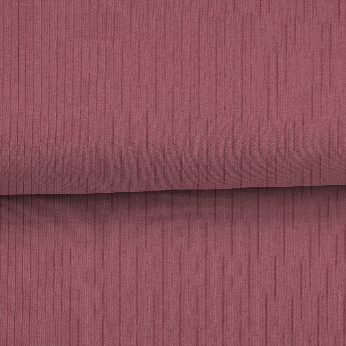 Rose blush foncé - Jersey LARGES côtes