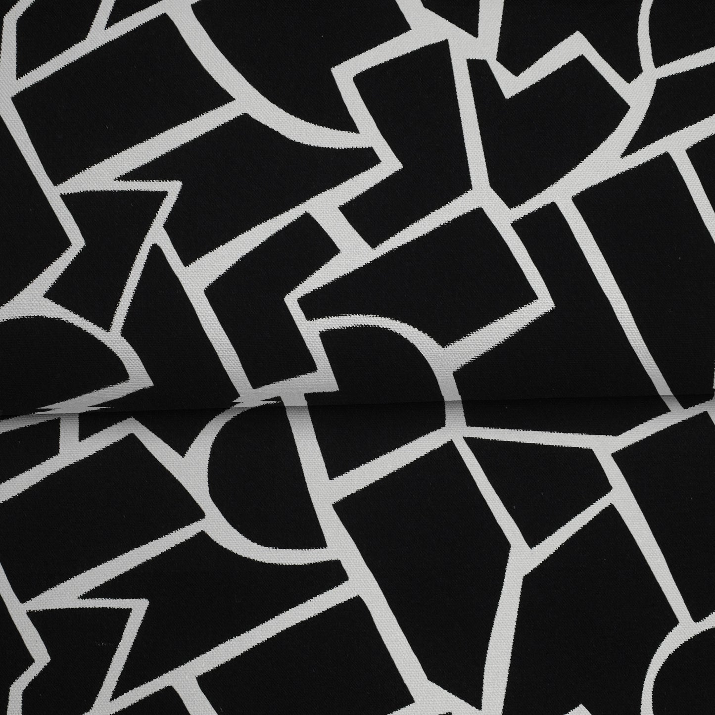 Noir et blanc géométrique - Canevas imprimé