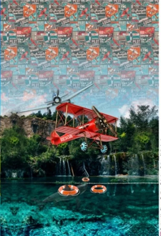 Escapade - Panneau Jersey imprimé