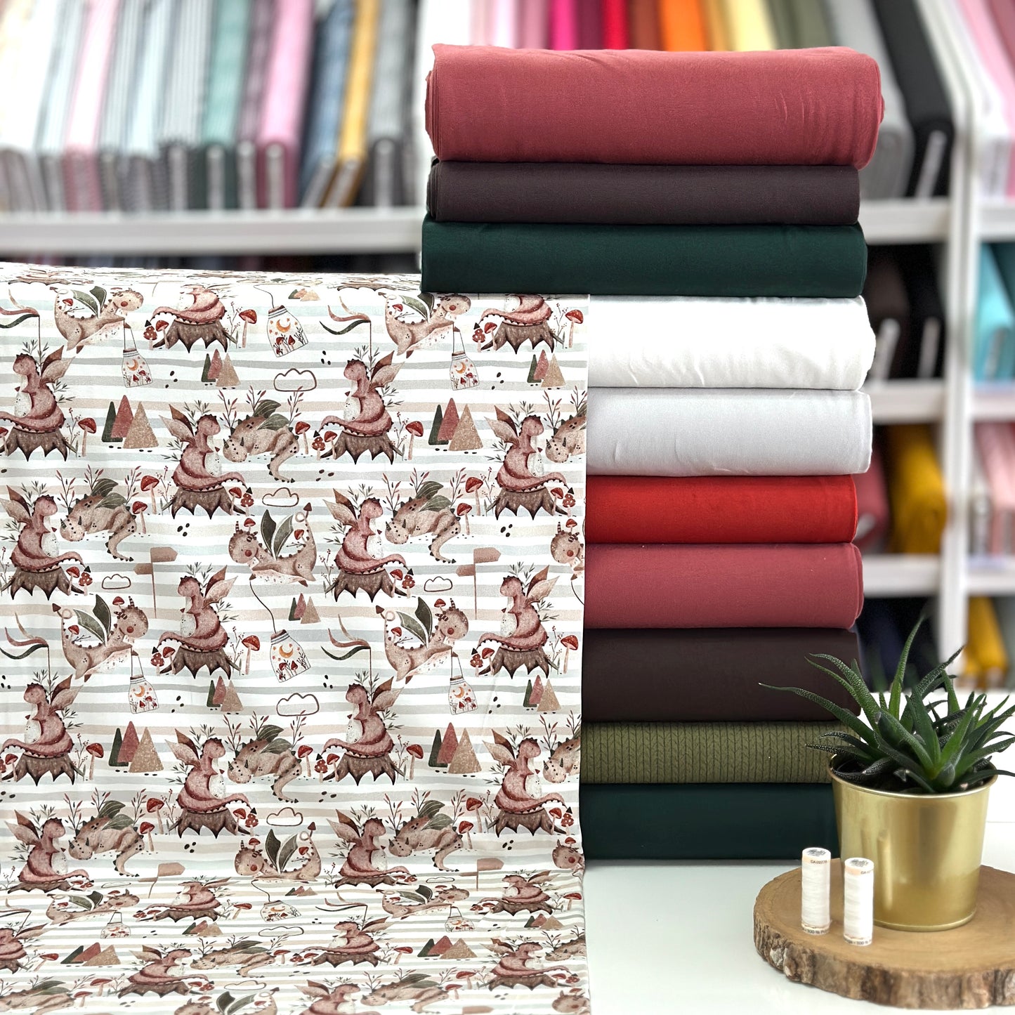 Lined dragons - NON NON OUI - Printed jersey