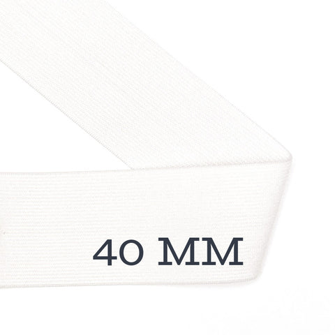 Élastique 40mm (1,5 po) - Blanc