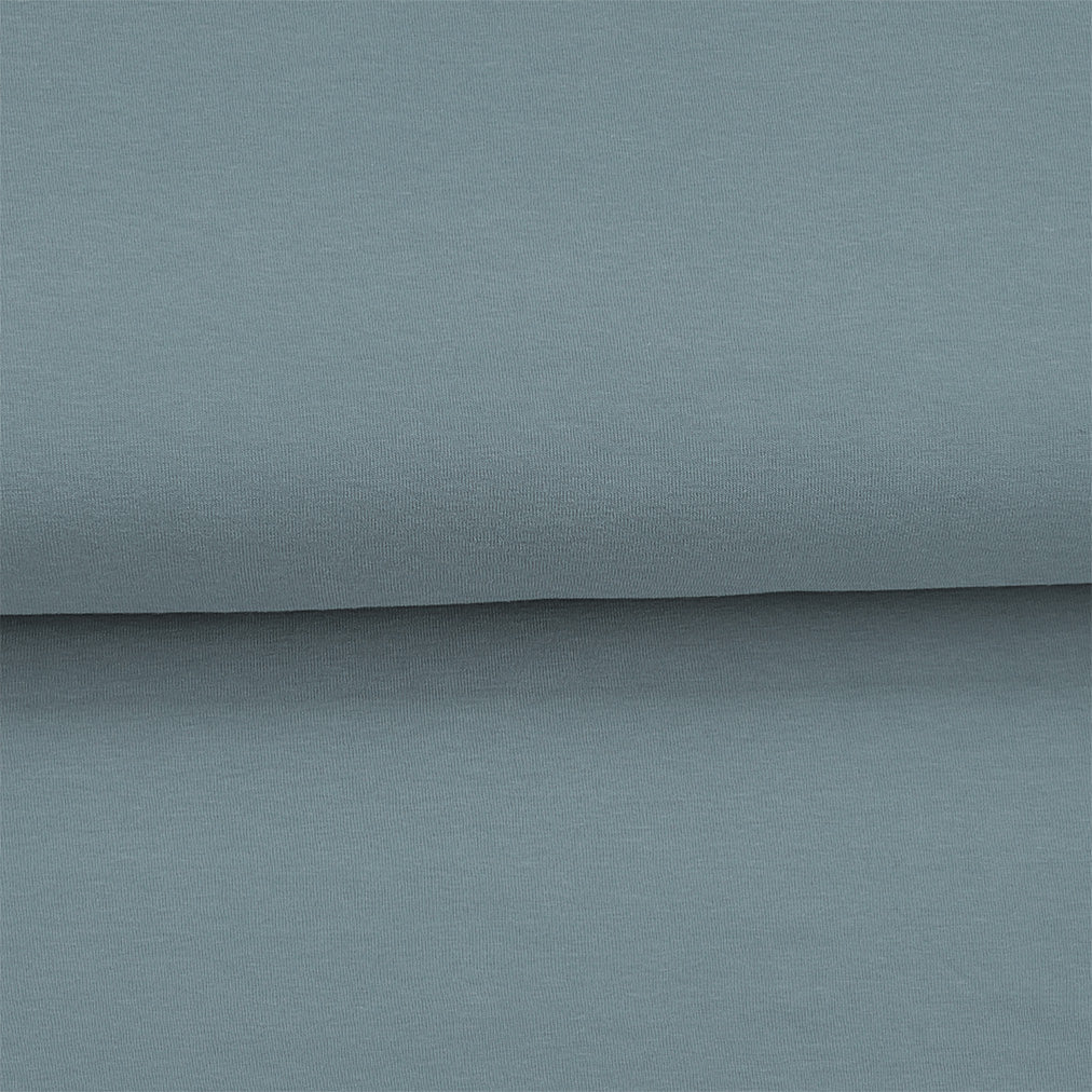Bleu perle (léger défaut) 100 cm - Jersey uni biologique