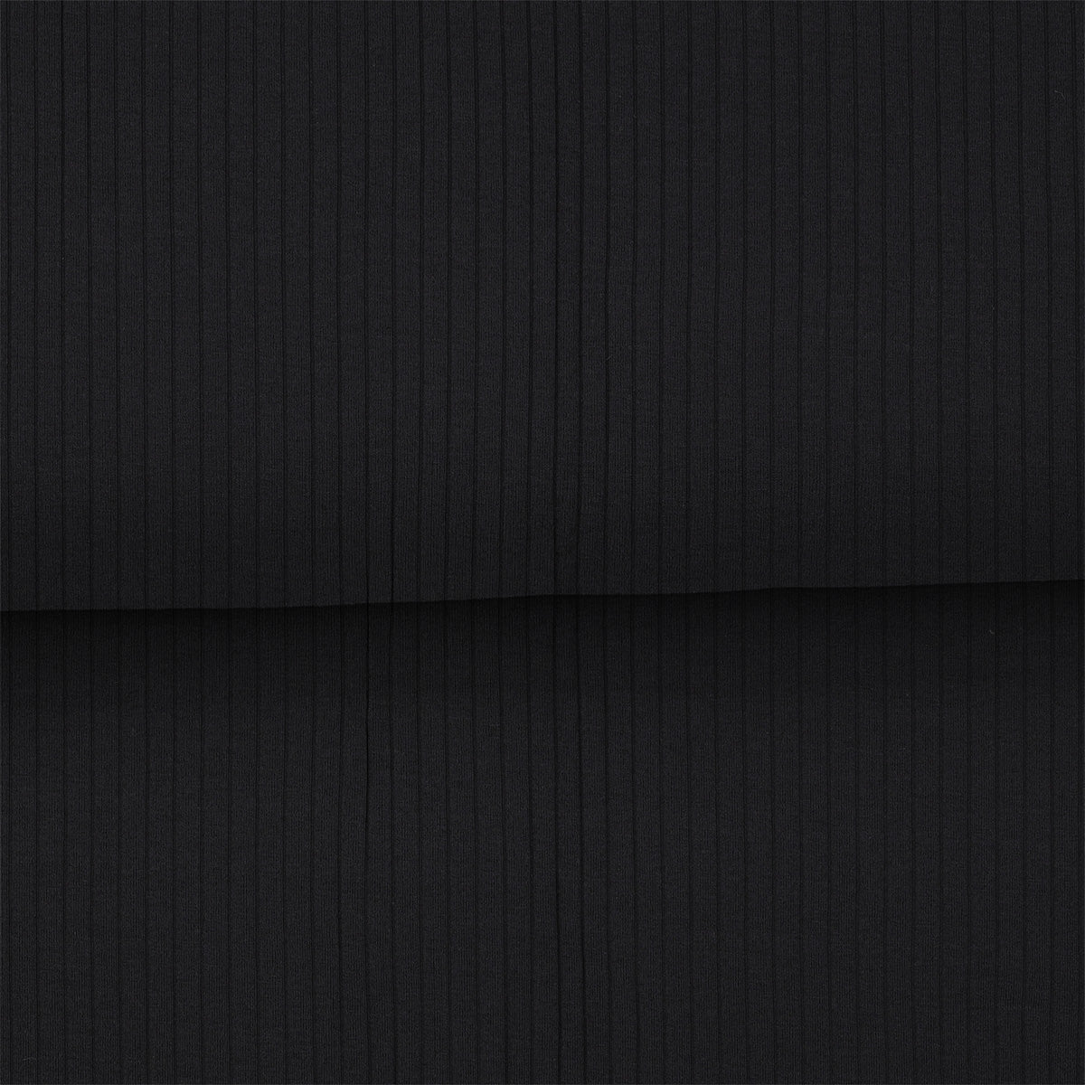 Noir - Jersey LARGES côtes