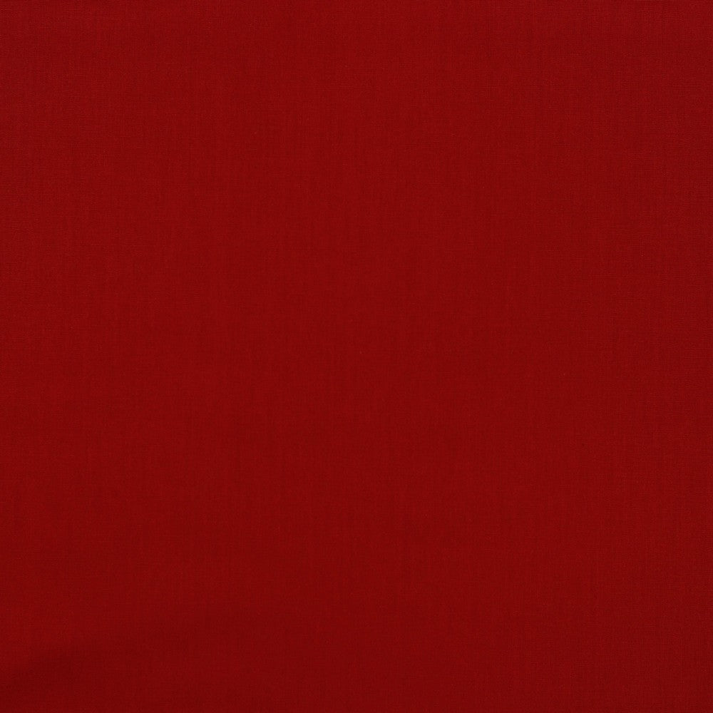 Red - Plain organic poplin